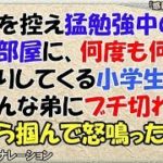 【感動する話】受験を控え猛勉強中の俺の部屋に、何度も何度も出入りしてくる小学生の弟。→そんな弟にブチ切れて胸ぐらを掴んで怒鳴ったら…